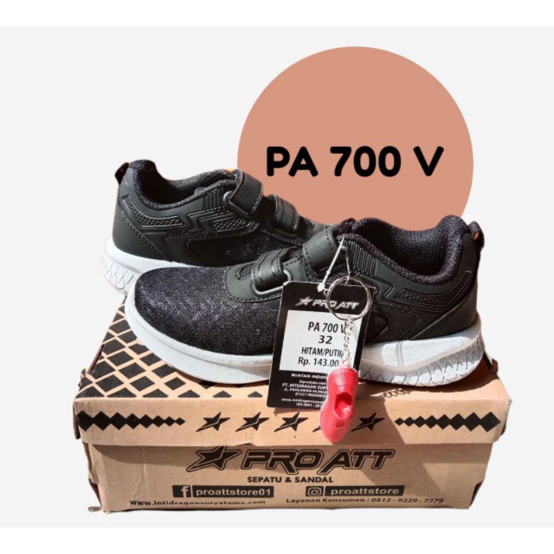 Sepatu Sekolah PRO ATT | hitam putih