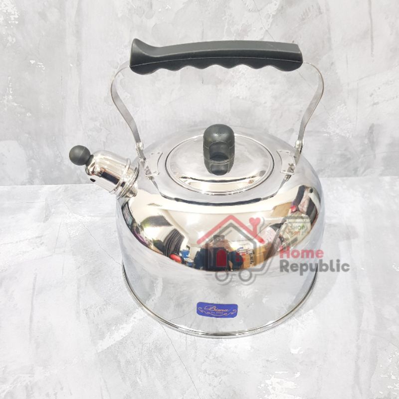 Jual BIMA PRIMA WHISTLING KETTLE 4L INOX PREMIUM / TEKO STAINLESS BIMA