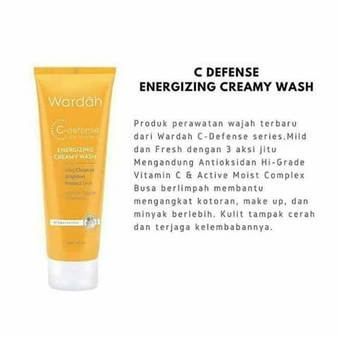 Wardah C-Defense Energizing Creamy Wash 60ml