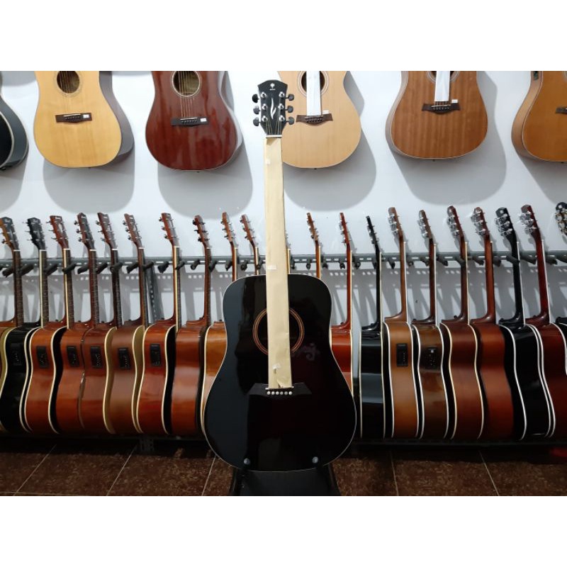 gitar akustik original Dame type lilis 200 Dijamin ORI warna hitam