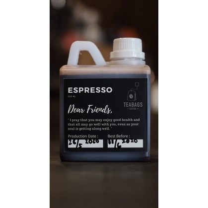 

ESPRESSO 500 ML | KOPI LITERAN | KOPI SATU LITER