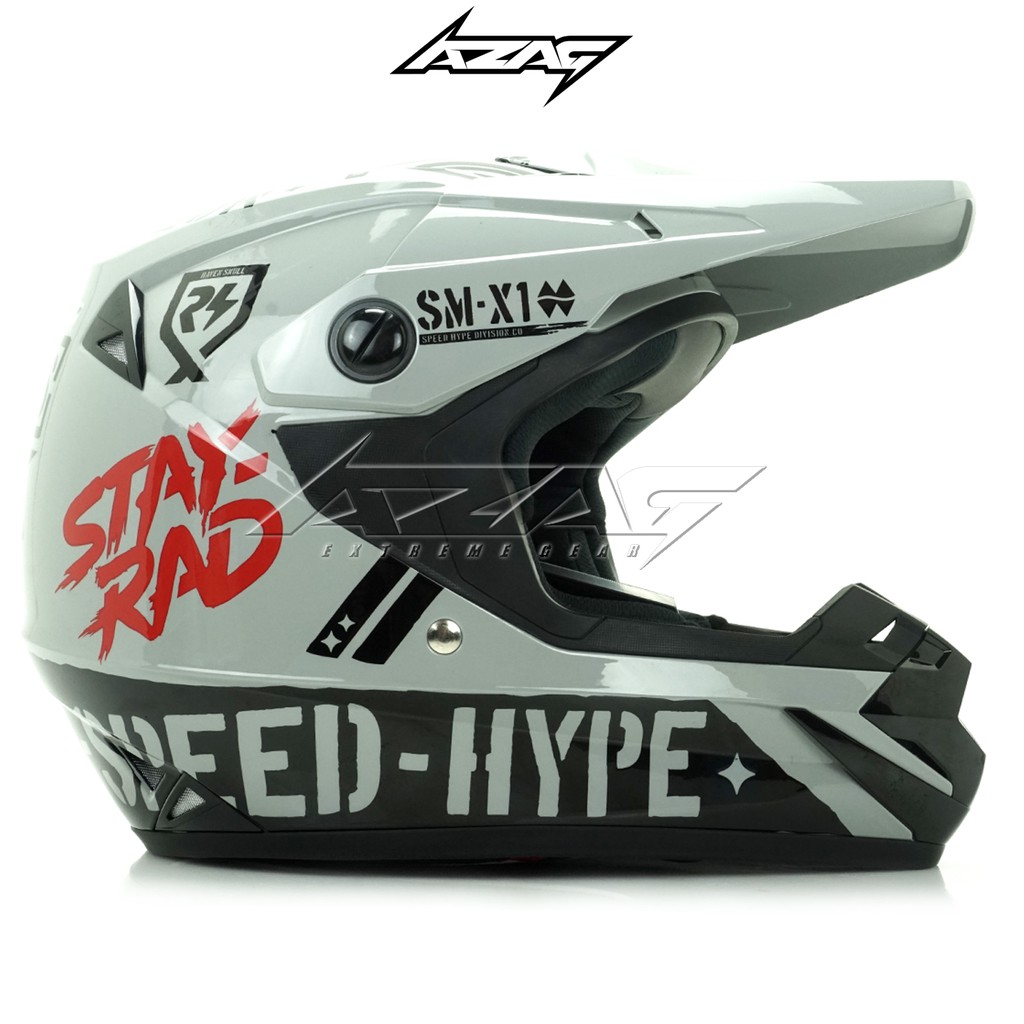 HELM TRAIL MOTOCROSS ORCA ESQUELETO ABU MUDA