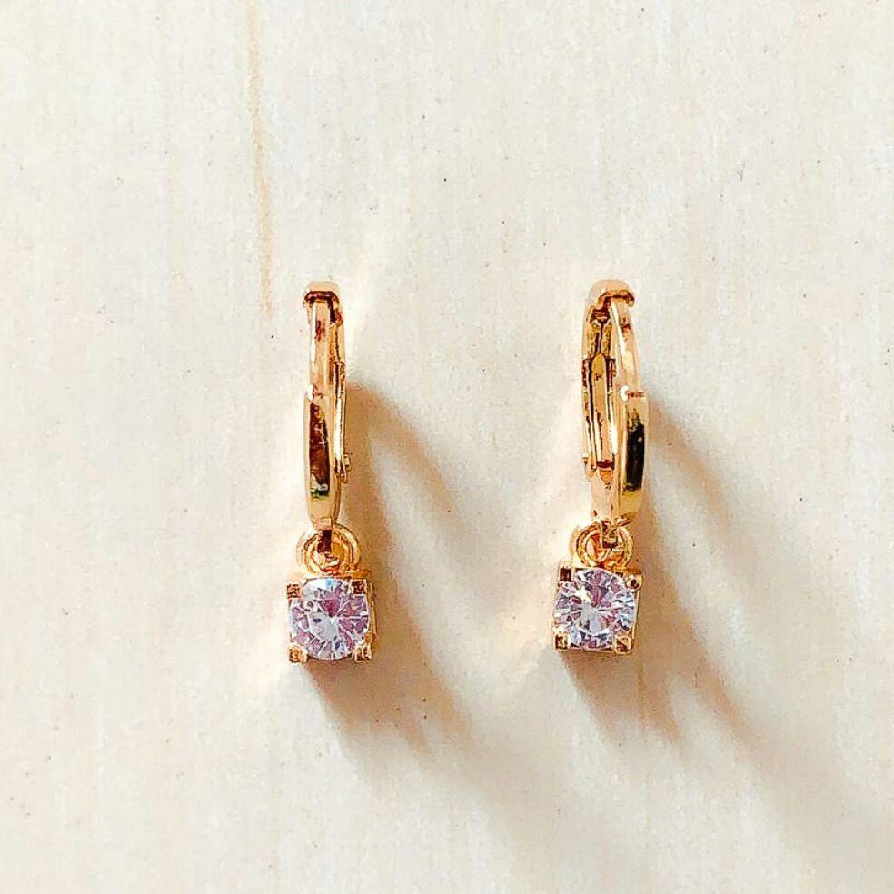 Anting Wanita dan Anak Model Liontin Kotak Gold Xuping