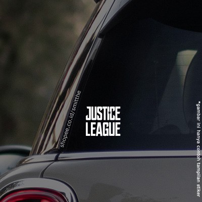 Stiker Justice League Logo Cutting Sticker Motor Mobil Hobi 8cm