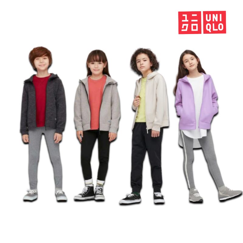 Jaket Hoodie Zipper Anak Laki Laki Perempuan Uniqlo