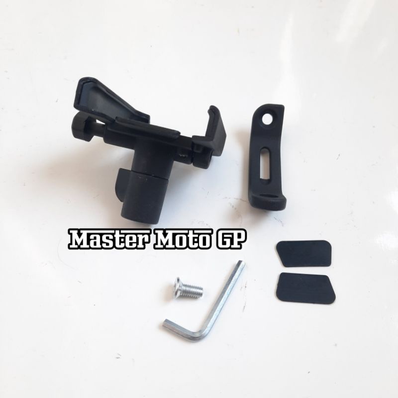 Holder Hp spion cr7 Usb Holder handphone breket spion colokan USB Universal semua jenis motor Holder ponsel spion Aluminium cnc