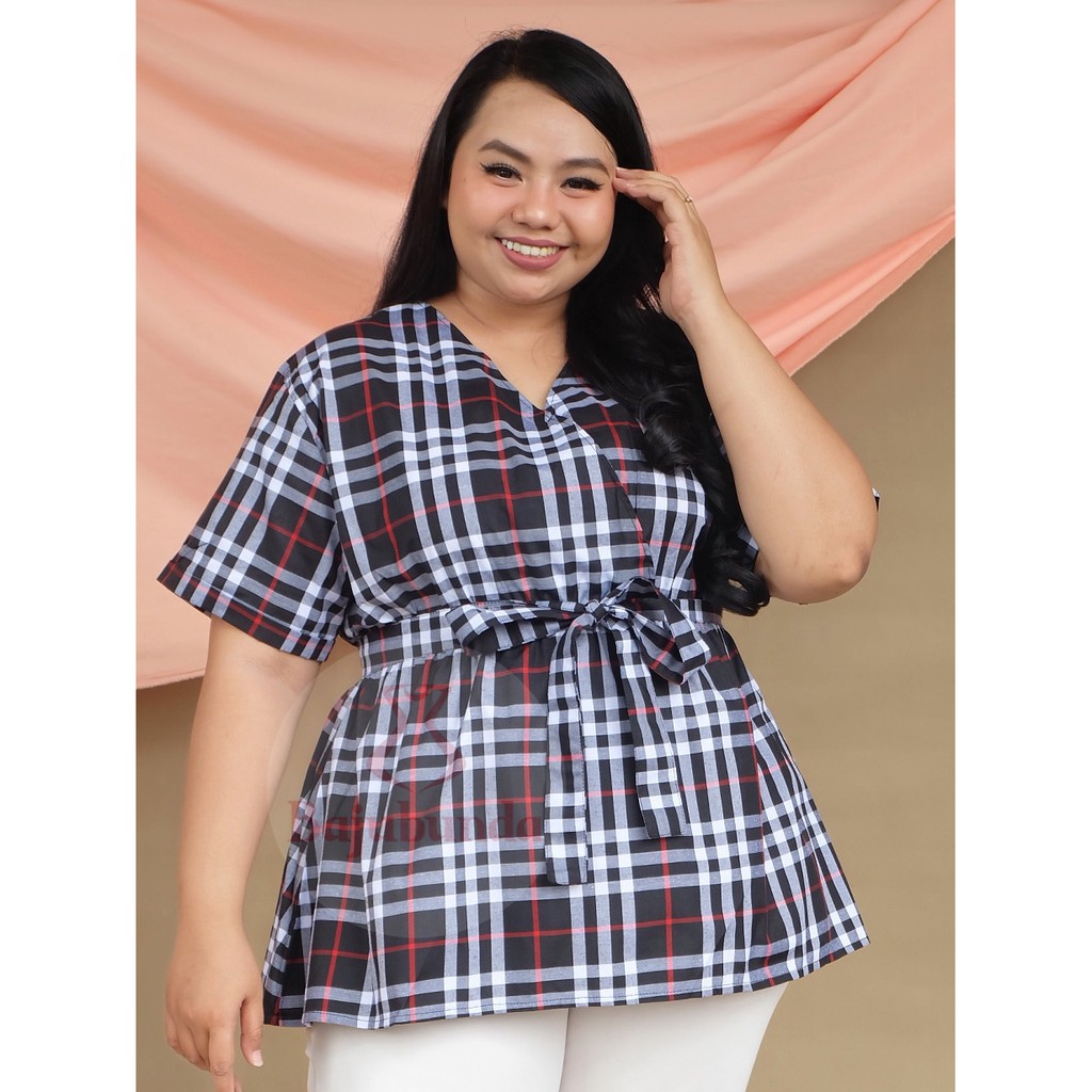 ATASAN BIG SIZE LD 120 WANITA / BLOUSE JUMBO / BAJU WANITA JUMBO / BAJUBUNDA APRILIA-F