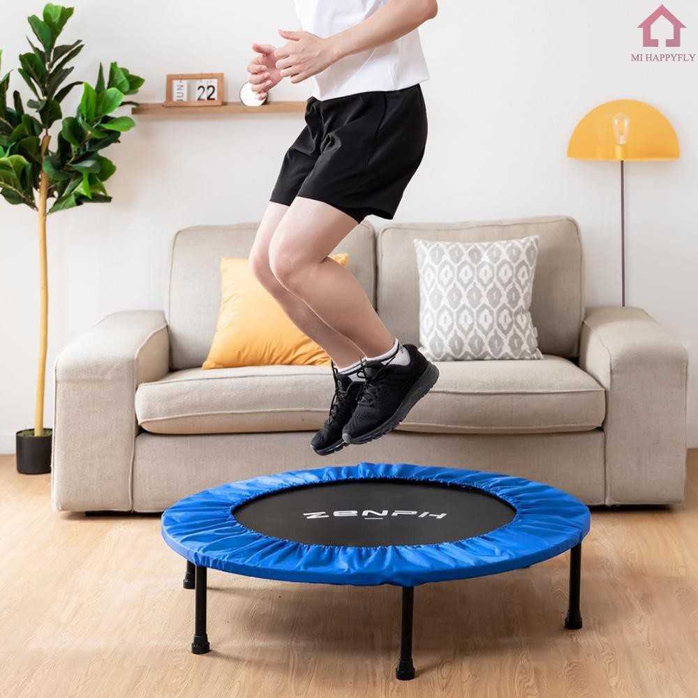 Mi Zenph Foldable Muted Round Trampoline Kids Indoor Entertainment Tool Adult Fitness Workout Stability Training Trampoline 40inch 150kg Load From Xiaomi Youpin Shopee Indonesia