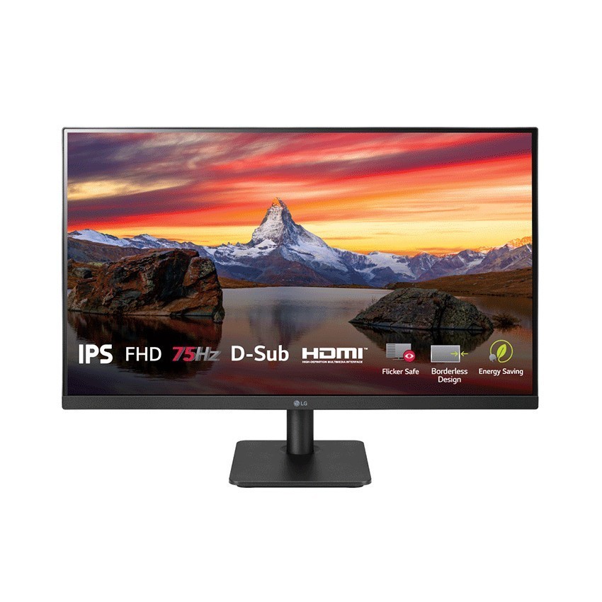 27MP400-B 27'' IPS Full HD Monitor dengan 3-Side Virtually Borderless Design
