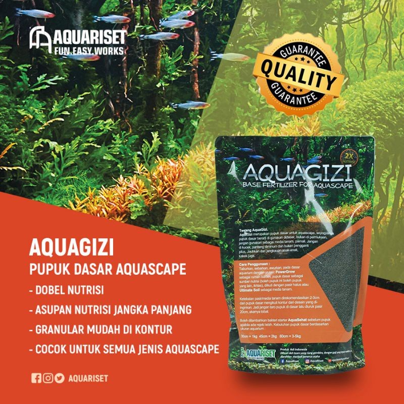 pupuk dasar aquascape aquarium aqua gizi aquagizi 1kg murah