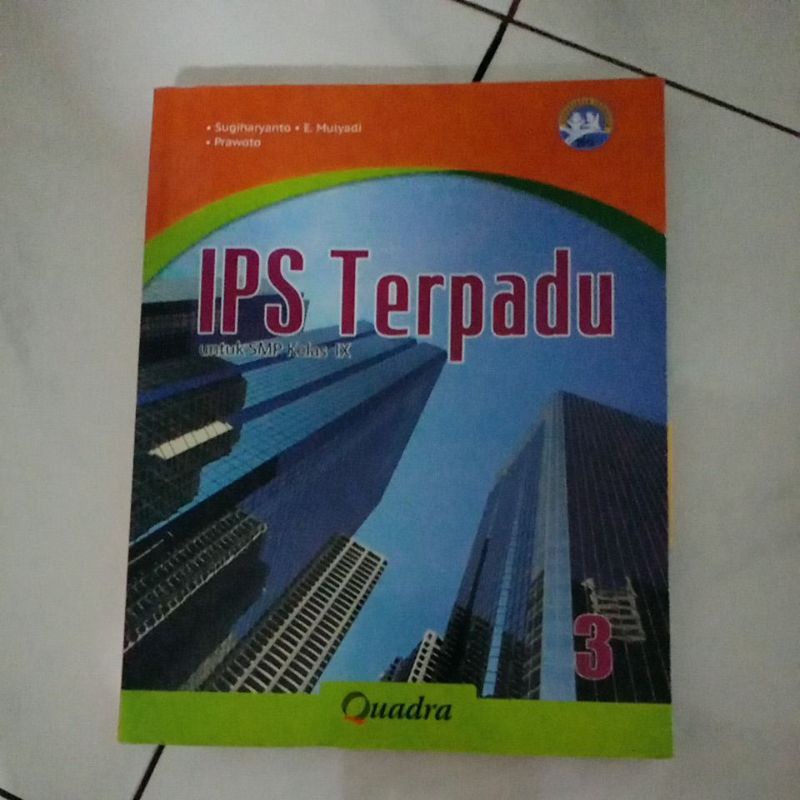 Buku IPS TERPADU KELAS 9 | 3 SMP QUADRA | MULUS BAGUS Second