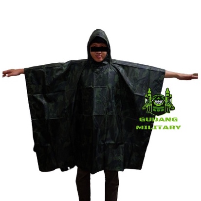 Jas Hujan Ponco Biway Loreng