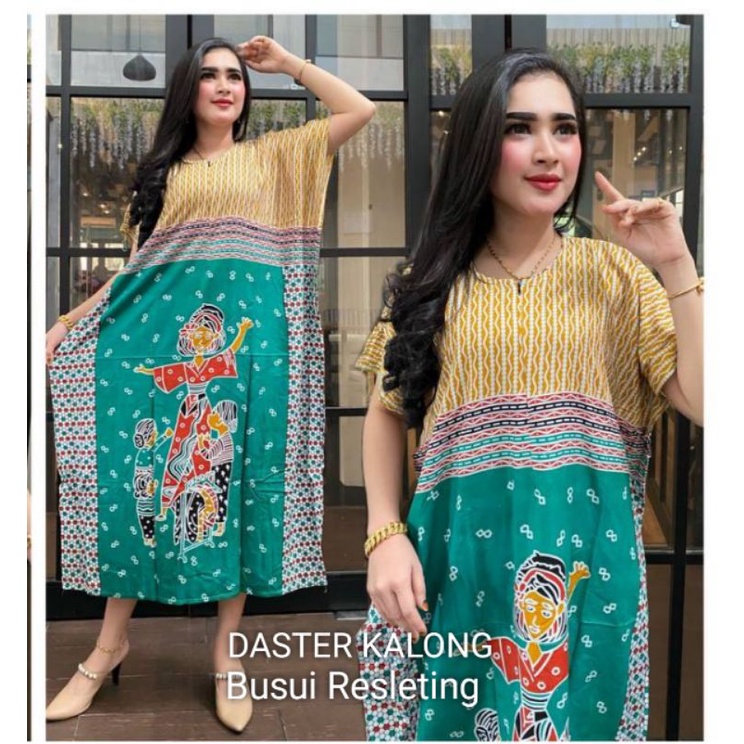 Daster Batik Baju Wanita Kekinian Kalong Lowo Pakaian Remaja Dewasa Modern Terbaru Batik Kelelawar Jumbo Busui Resleting Depan Perempuan Ibu Menyusui Hamil Bumil Bahan Rayon Harga Murah Grosir