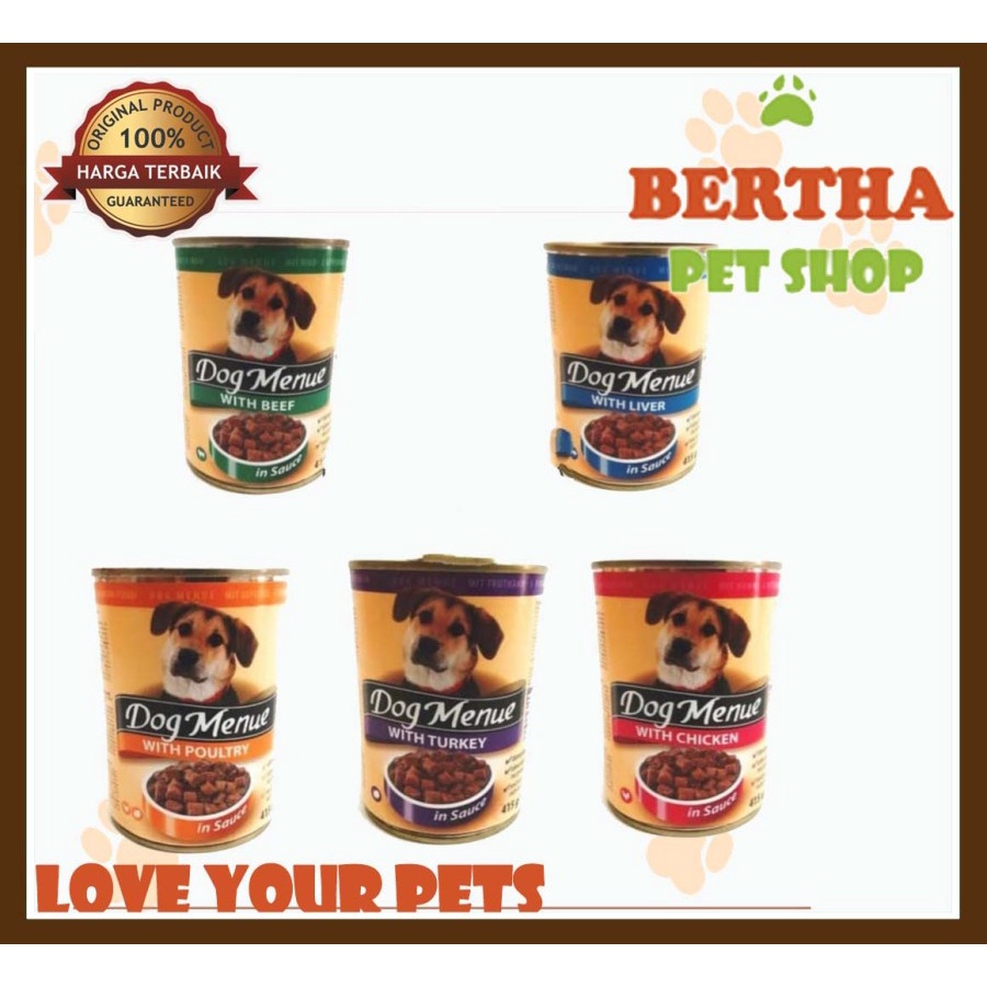 MAKANAN ANJING DOG MENUE 415 GR [ DOG FOOD ]
