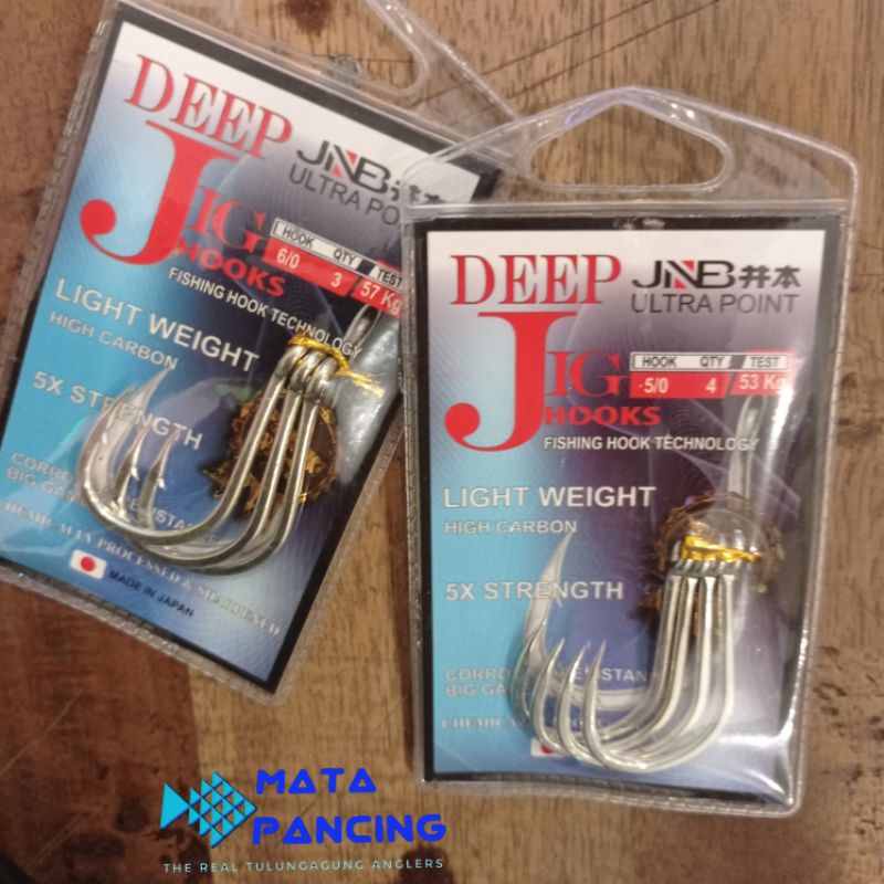 Kail mata pancing JNB deep jig hooks big game untuk kail jigging dan dasaran laut kail kuat dan sangat tajam