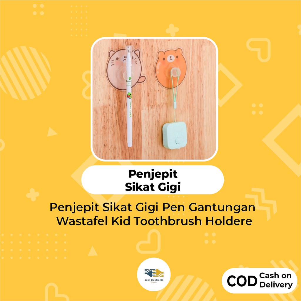 Penjepit Sikat Gigi Pen Gantungan Wastafel Kid Toothbrush Holder