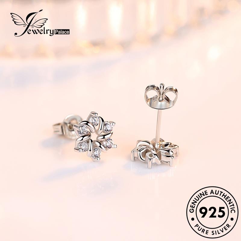 Jewelrypalace Berlian Moissanite Perak925 Mutiara Asli Anting Tusuk Wanita M017