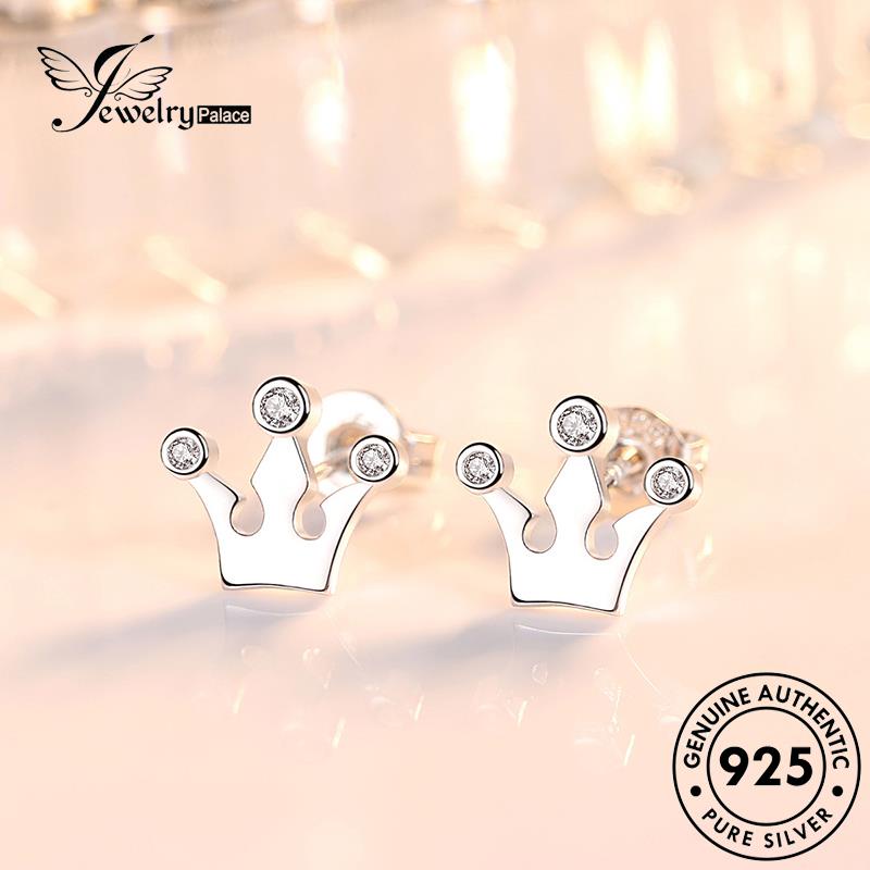 Jewelrypalace Anting Perak Tusuk Mutiara Wanita Berlian Asli925 Moissanite M023