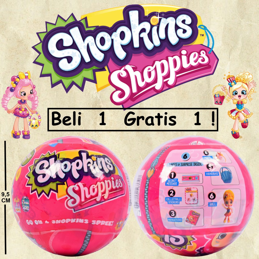 BELI 1 GRATIS 1 !! MAINAN ANAK PEREMPUAN BONEKA LOL SHOPKINS SHOPPIES BONEKA LOL  OBRAL CLEARANCE