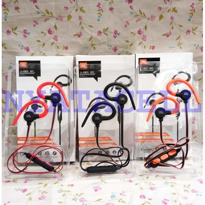 Headset Bluetooth JBL J-001 /SPORT Bass Handsfree Earphone    termurah