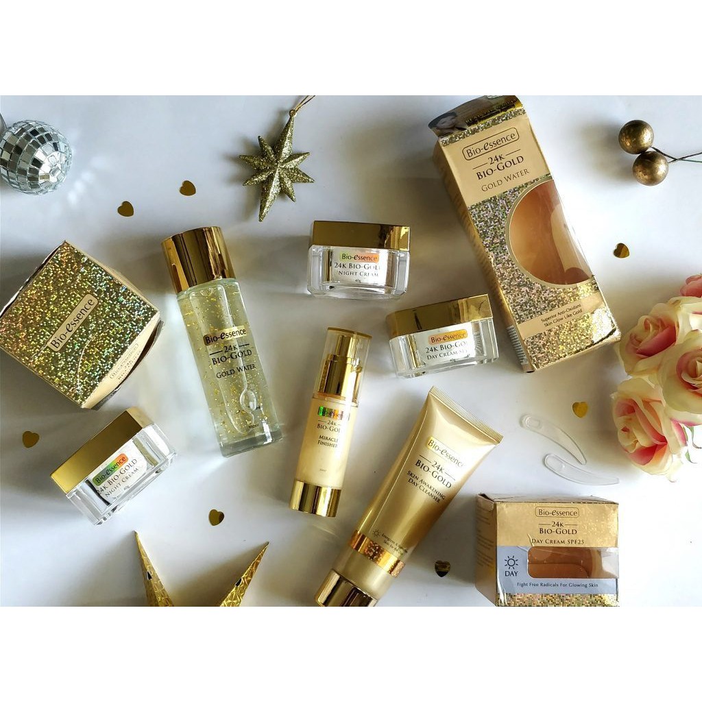 BIO ESSENCE 24K GOLD DAY CREAM SPF25 40G & NIGHT CREAM 40G