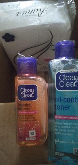 J&J Clean & Clear Foaming Facial Wash 50ml / Kosmetik Wajah / Pembersih ...