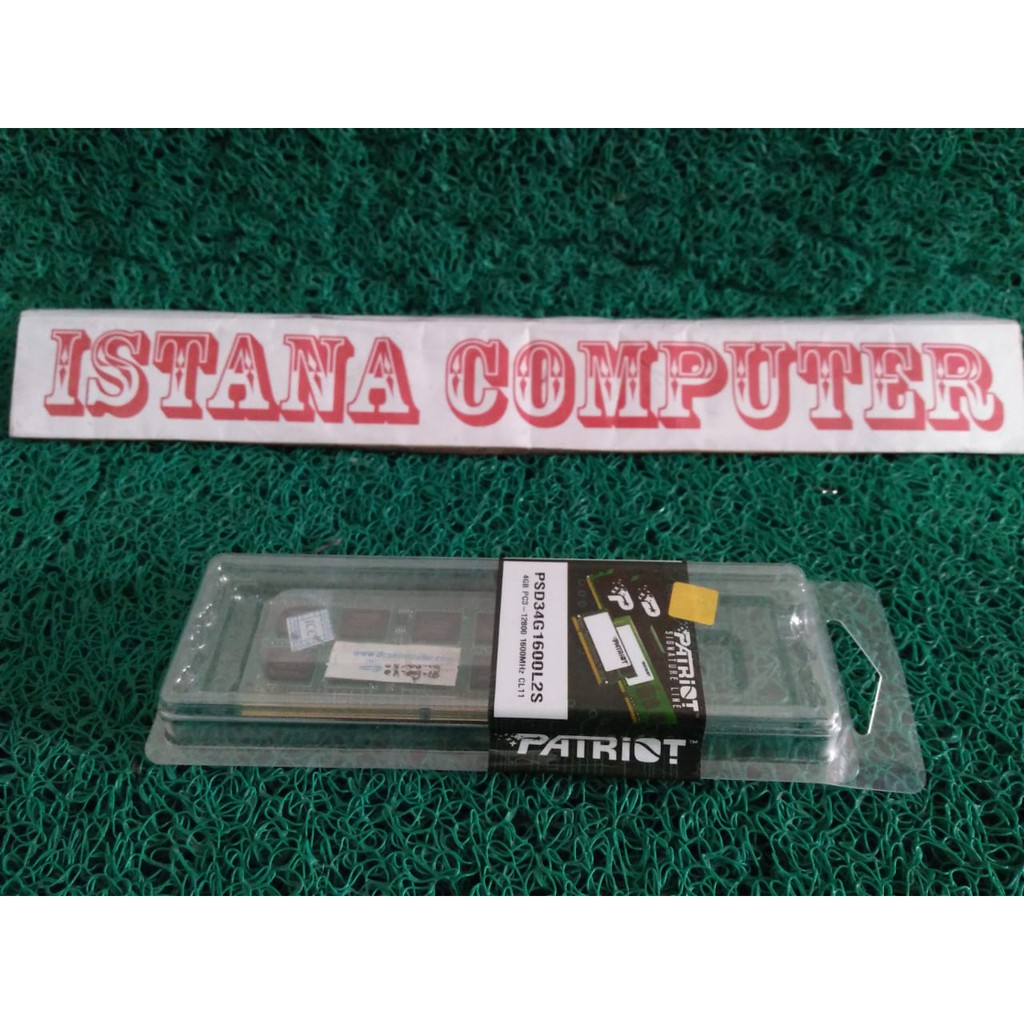RAM DDR3L SODDIM 4GB Patriot Original