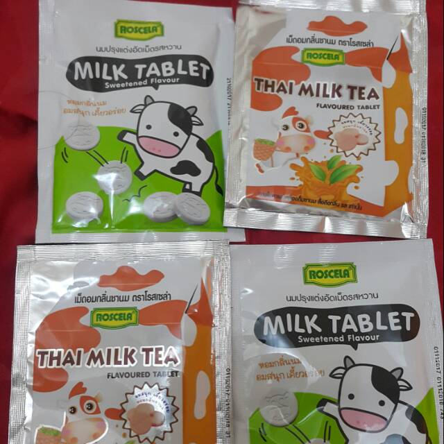 Milk tablet/ Thai milk tea (permen susu/  milk candy)