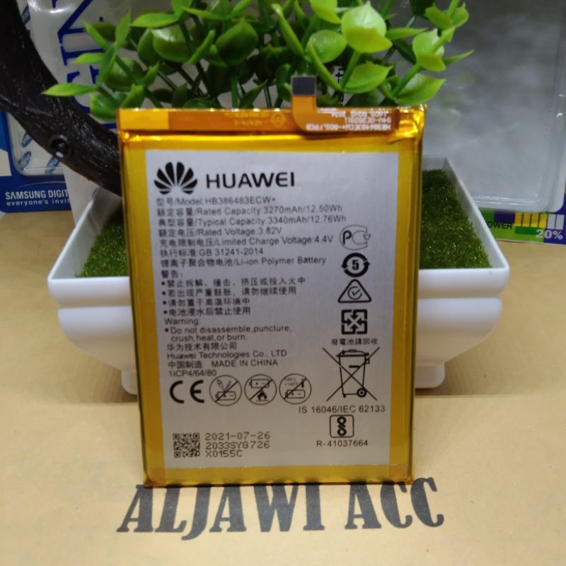 Baterai Bt Batre Battery Huawei Honor 6X / G9 Plus HB386483ECW