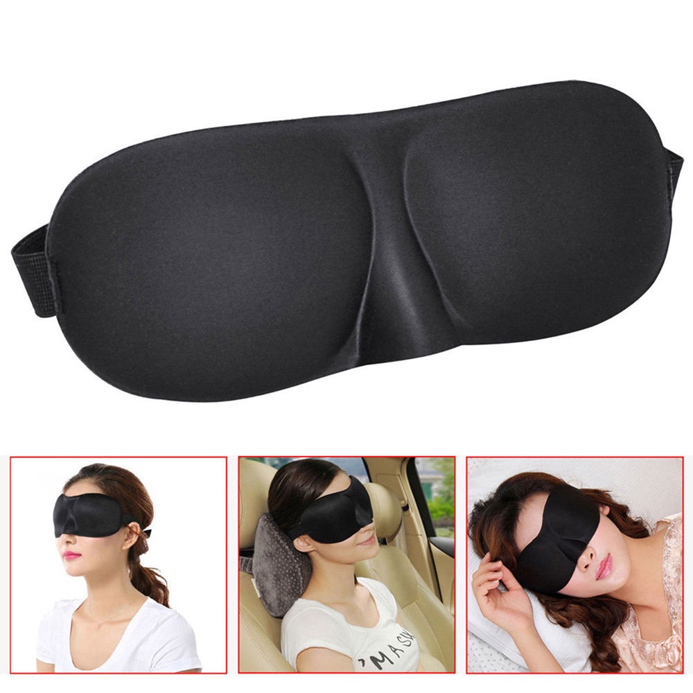 Penutup mata tidur travel 3D Kacamata Tidur Anti Silau Insomnia Sleep Mask Eye Mask Travel Soft Sleeping Googles