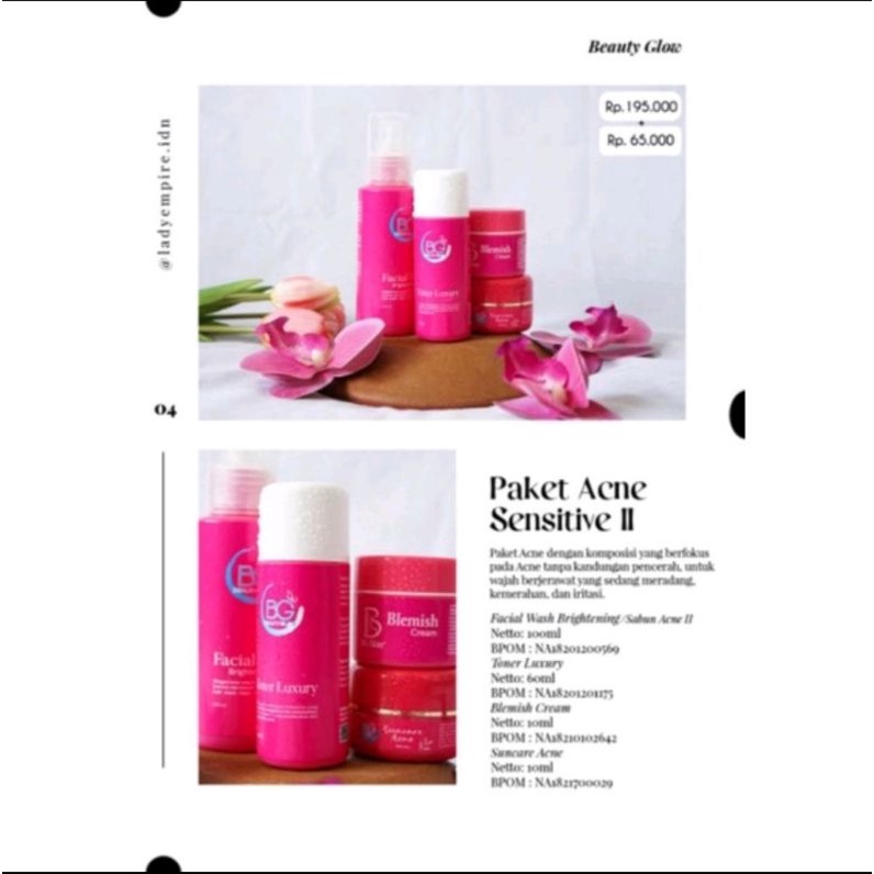 BG GLOW ACNE SENSITIF