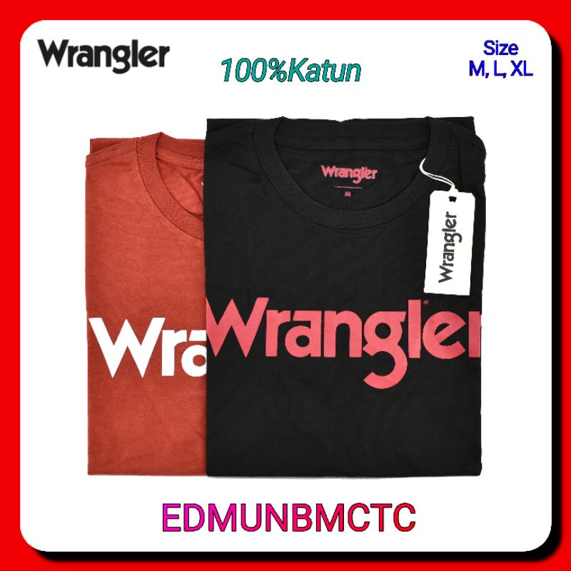 Kaos Oblong Pria Wrangler Original EDMUNBMCTC04P22 dan EDMUNBMCTC02P22 Lengan Pendek