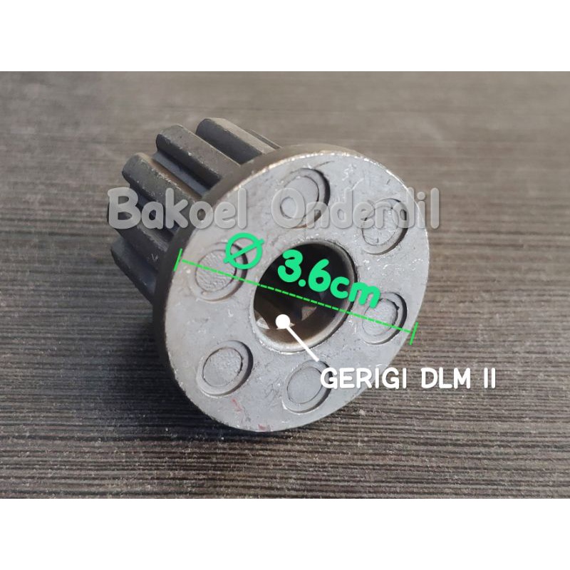 INTI PULSTATOR MESIN CUCI GERIGI LUAR 12 - GERIGI DALAM 11 - TINGGI 3.1CM