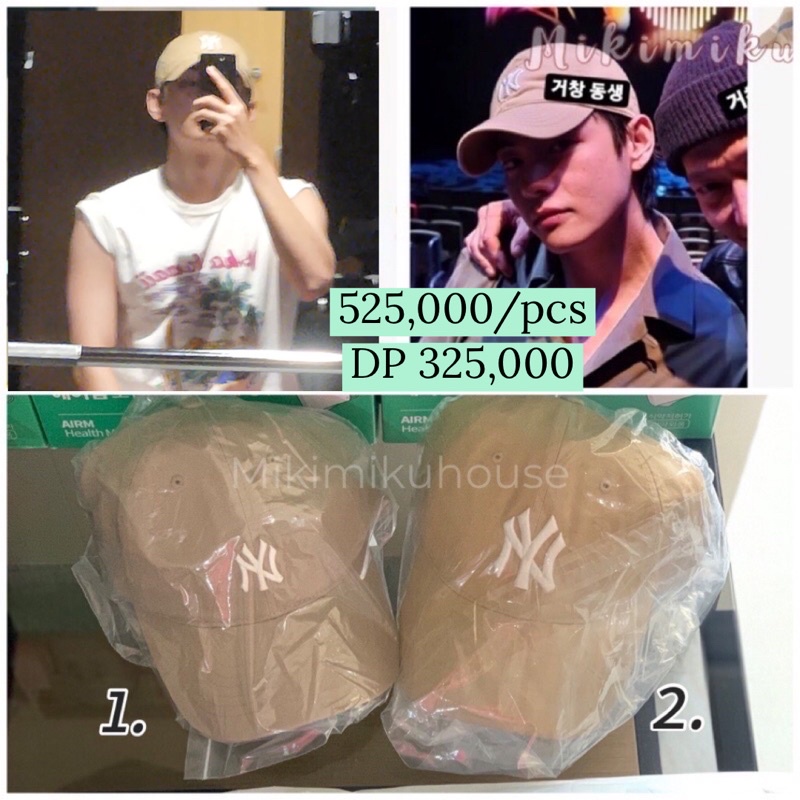 BTS TAEHYUNG MLB BALL CAP V NEW YORK YANKEES TOPI TAEHYUNG MLB BUCKET HAT MONOGRAM MLB CAP BTS NEW E