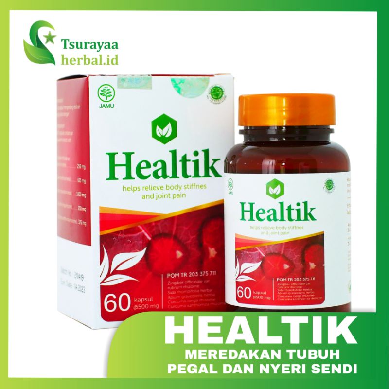 Healtik Obat Herbal Asam Urat dan Rematik Original BPOM Halal