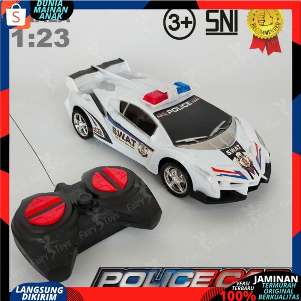 Mobil Remote Control Polisi Remot Kontrol Model Terbaru RC Sport Car Racing Police New