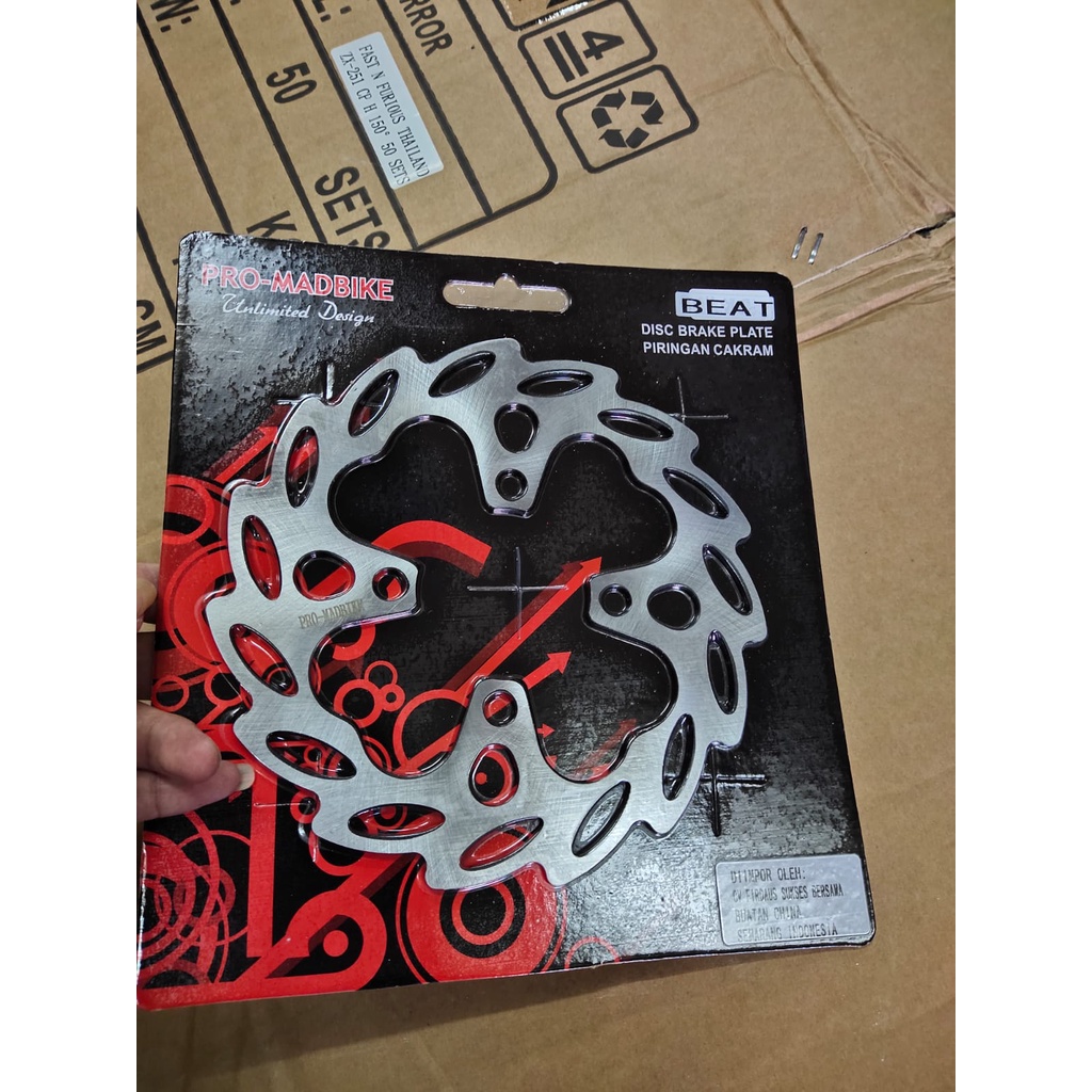 piringan cakram standar pro madbike motor vario-scoopy- beat pop- beat fi- beat street dll