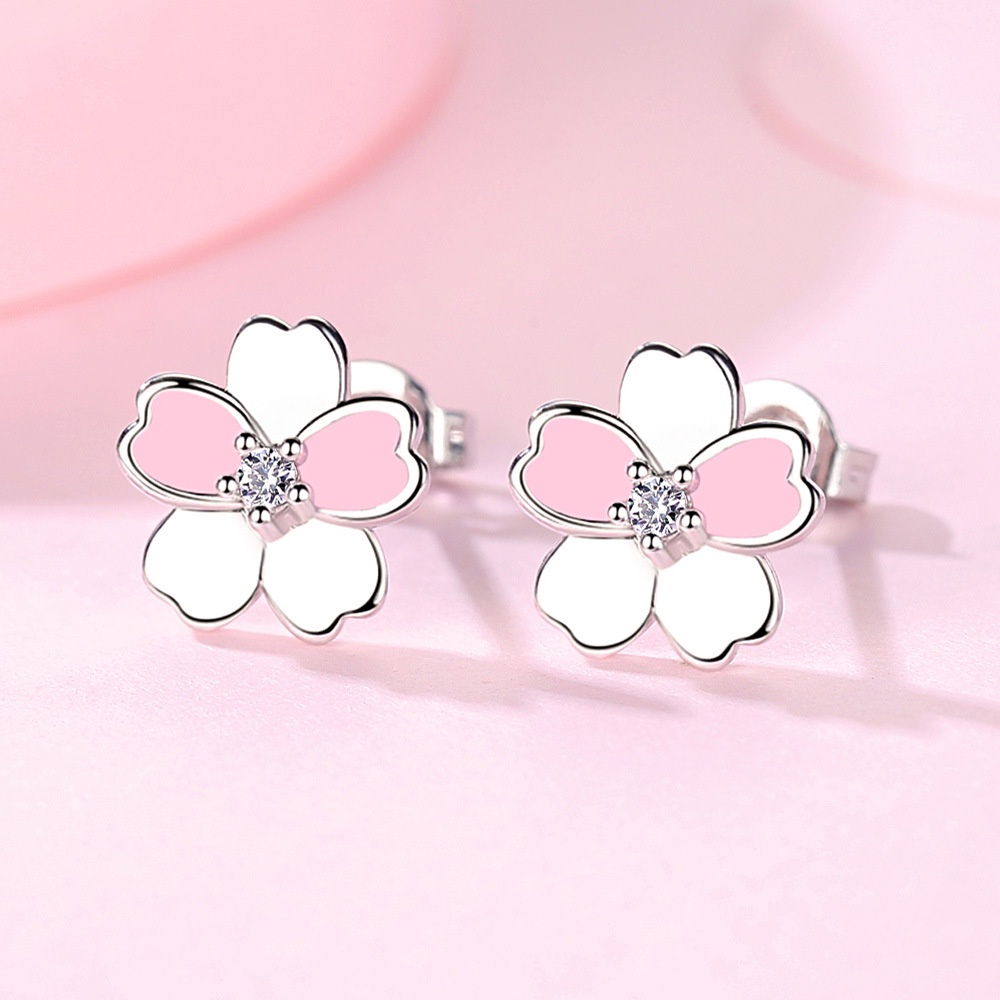 Anting Perak 925 Wanita Romantis Idyllic Fashion Jewellery/Subang Telinga anting perempuan