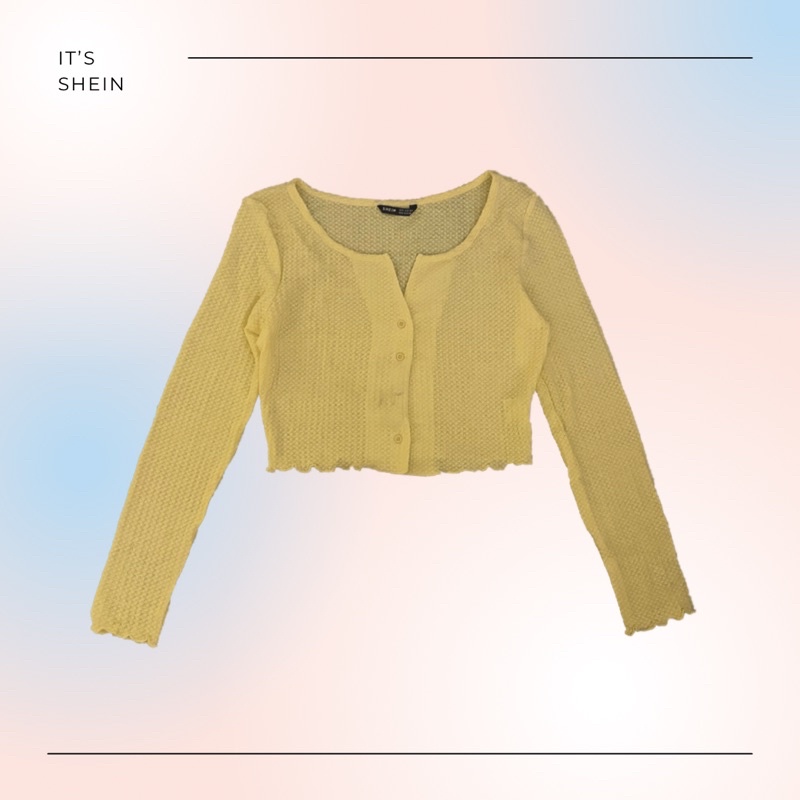 Shein cardigan rajut crop size M