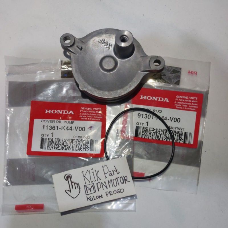 11361-k44-v00 dan 91301-k44-v00 cover oil pump n Oring tutup pompa oli beat esp vario 110 esp scoopy