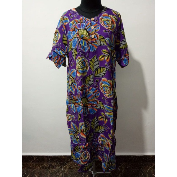 Daster Kencana Ungu Tangan Rumbai