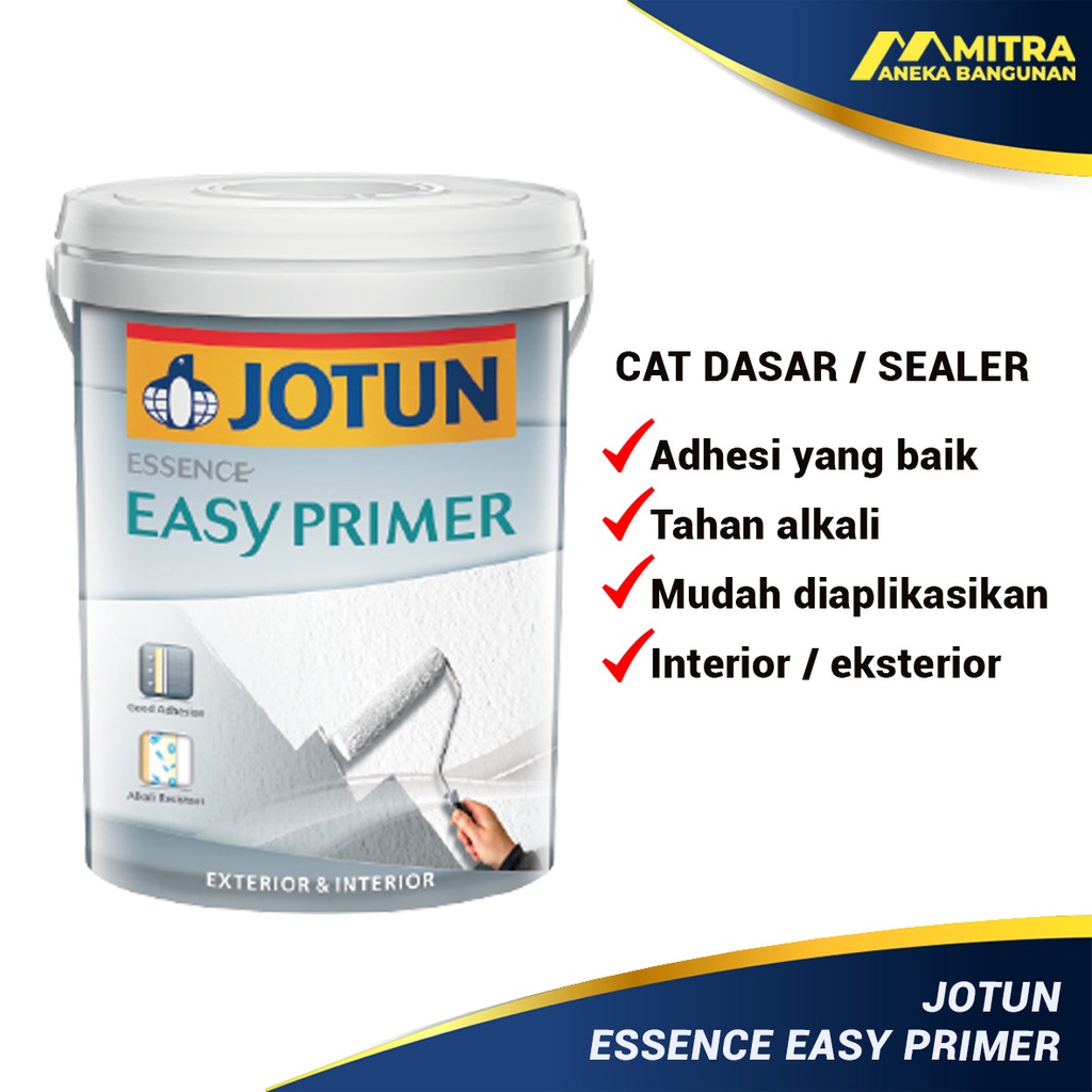 Jual Cat Dasar Sealer Jotun Essence Easy Primer 35 Liter Setara 5 Kg Cat Dasar Anti Alkali 1 1975