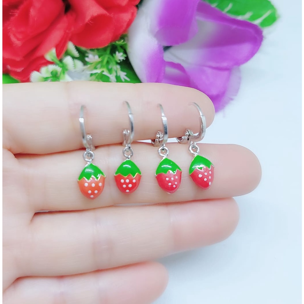 Anting-anting anak lapis emas perhiasan fashion A-C