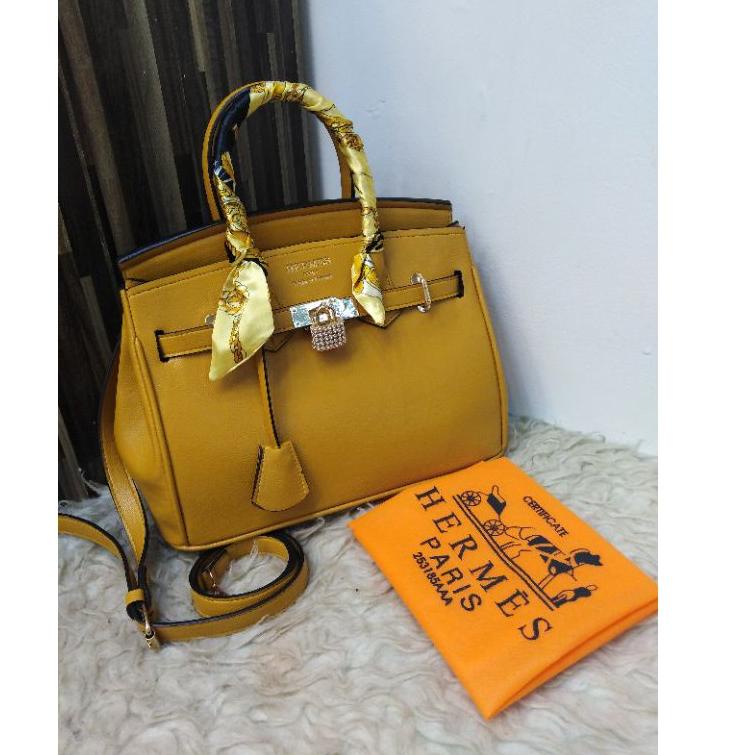 [PROMO YF043] Tas Wanita -HB. Kulit Togo Halus Ukuran 30 dan 25 Readystock