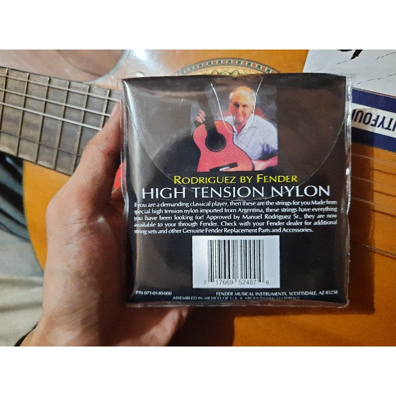 senar gitar nylon fender MR 1 set high tension Rodriguez