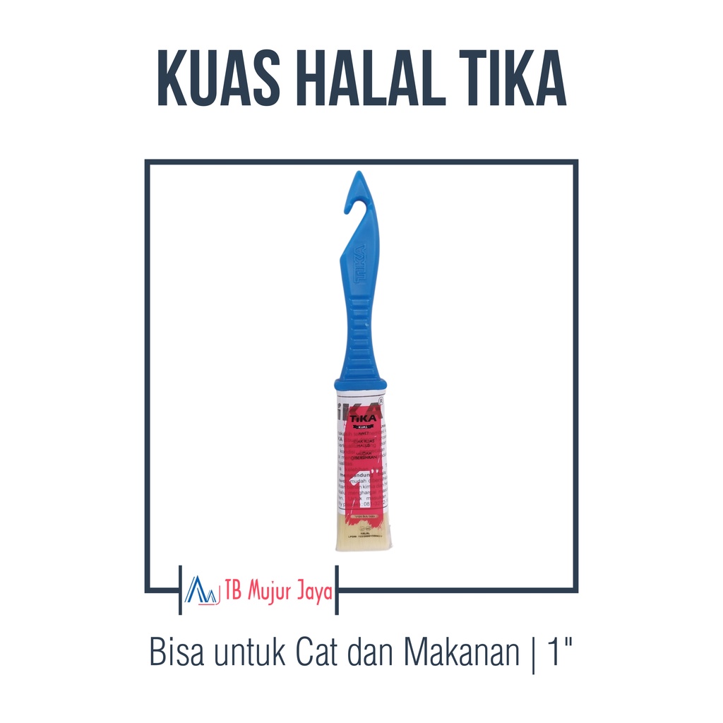 

Kuas Cat / Kuas Makanan Halal Tika / INDACO 1 inch