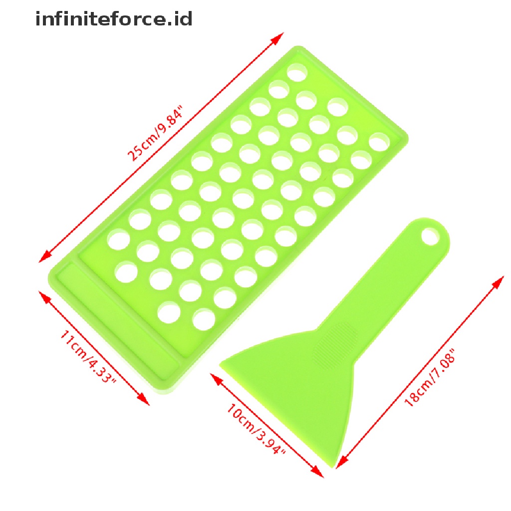 (infiniteforce.id) 2pcs / Set Spatula + Scraper + Lip Balm / Lip Gloss / Wax Diy