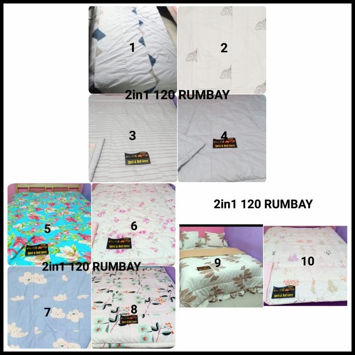 Sprei Perca My Love Set Sorong 2 In 1 Ukuran 120