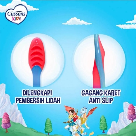 Cussons Kids Toothbrush 5 - 7 Years Dragon unicorn