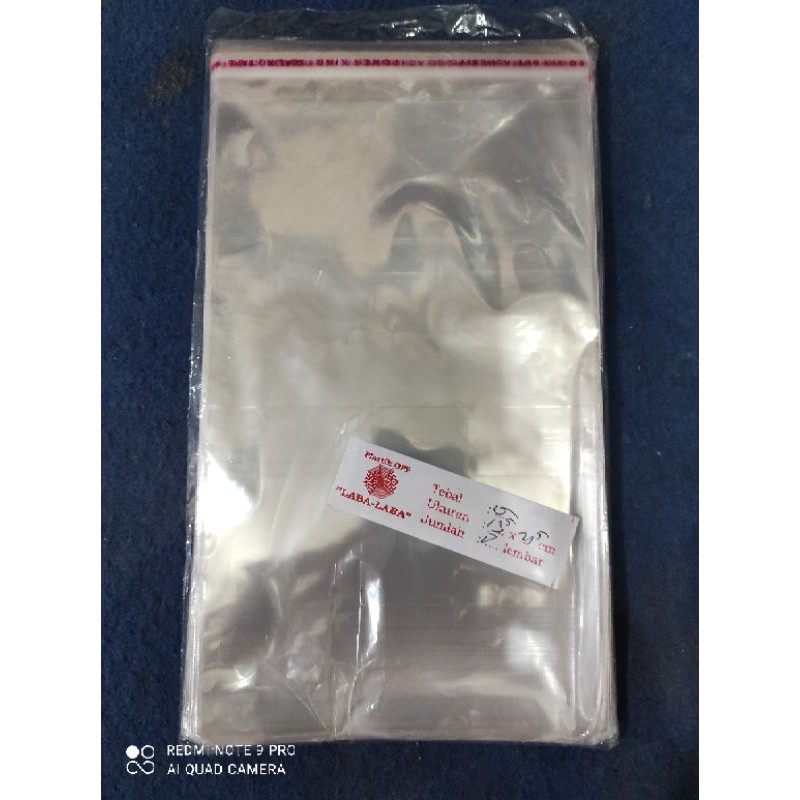 

Plastik OPP 13,5x21,5 cm tebal 02